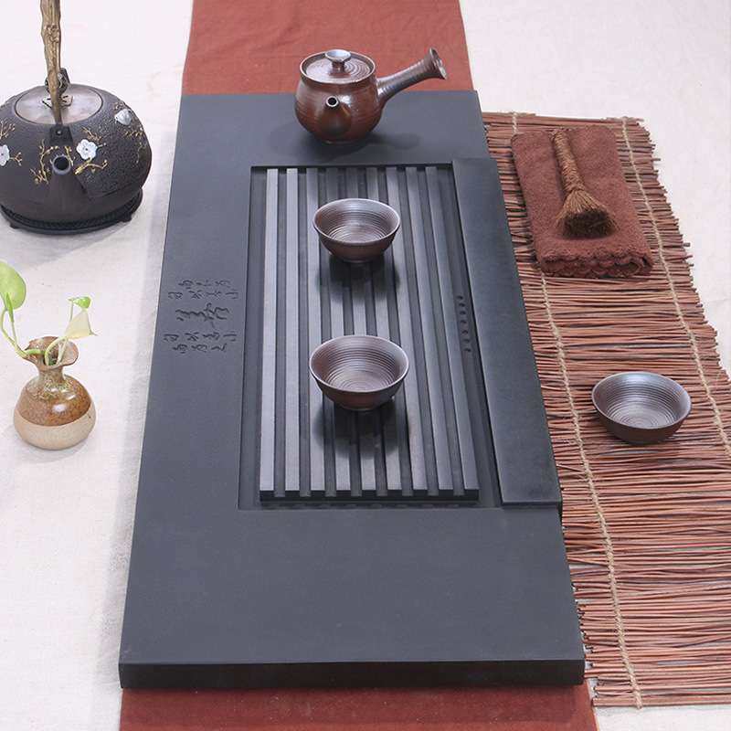 瓷都乌金石茶盘家用简约客厅茶具套装电磁炉一体整块天然石茶台,淘宝优惠券,粉丝福利购,淘宝优惠卷