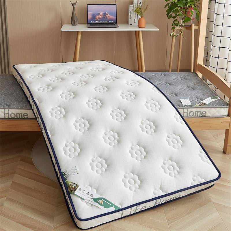 乳胶床垫海绵垫子家用榻榻米记忆棉软垫单人学生宿舍专用护脊 - 图0