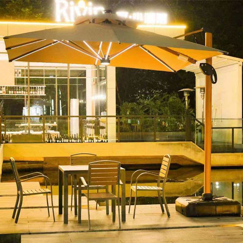 户外伞庭院伞液压伞罗马伞大伞日夜两用LED带灯遮阳伞3秒自动开伞,淘宝优惠券,粉丝福利购,淘宝优惠卷