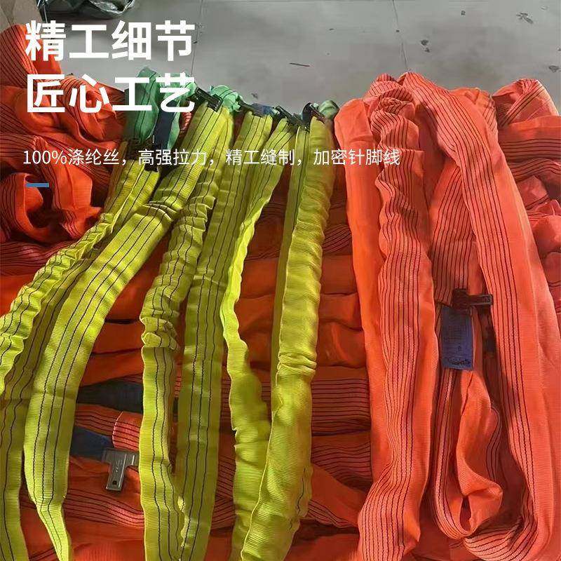 起重涤纶扁平起重吊带两头扣柔性多功能多规格双重加重包扣吊装带,淘宝优惠券,粉丝福利购,淘宝优惠卷