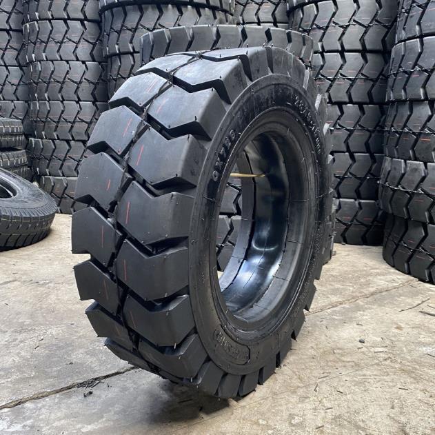 前进 6.50-10/5.00实心轮胎 叉车实心胎 OB502花纹 杭叉柳工轮胎 - 图2