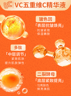 【VC精华液】抗皱紧致水润保湿
