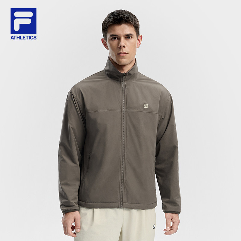 FILA 斐乐官方情侣款双面穿外套2025冬新款健身运动宽松立领上衣,淘宝优惠券,粉丝福利购,淘宝优惠卷