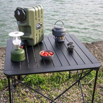 牧高笛户外折叠桌便携式蛋卷桌铝合金野炊野餐烧烤露野营公园桌子,淘宝优惠券,粉丝福利购,淘宝优惠卷