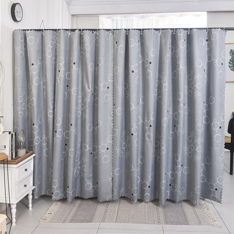 100%遮光家用隔断帘遮挡帘y卧室床帘子窗帘客厅房间分割布帘床幔 - 图3