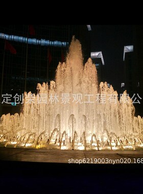 彩色大型音乐喷泉k不锈钢湖面动感音乐喷泉 跳跃泉 声控喷泉厂家