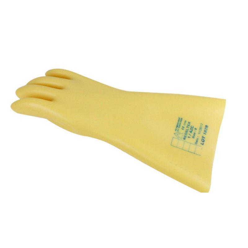 代尔塔207000带电作业500V电工高低压2.5KV乳胶橡胶绝缘手套GLE00 - 图2