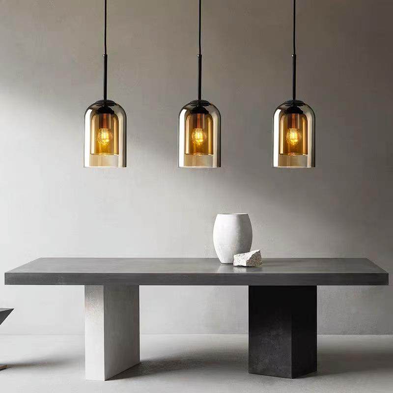 北欧现代简约餐厅玻璃小吊灯卧室床头吊线灯具吧台饭厅餐桌三头灯,淘宝优惠券,粉丝福利购,淘宝优惠卷