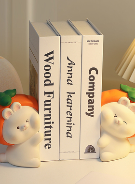 可爱如意柿子情绪治愈系小摆件书挡生日礼物女生办公X桌面装饰礼