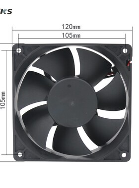 QVKS康双 DC24V 12038 直流风扇 直流散热风扇 电气柜轴流风扇