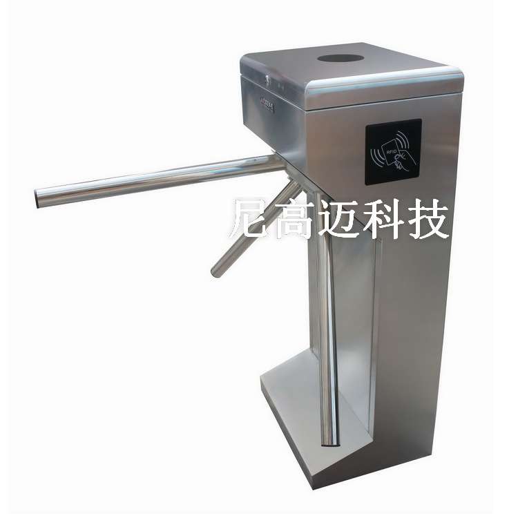 Pingzhou stainless steel three-roller turnstile construction site two-way three-pole turnstile 304 stainless steel clock and attendance rolling turnstile