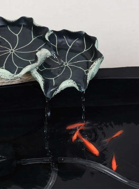 流水摆件鱼缸客厅小型造景装饰循环水招财办公室落地景观开业礼物