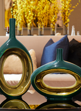 现代简约摆件电视柜北欧轻奢花瓶客厅酒I柜玄关家居工艺术软装饰