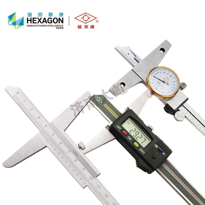 靖江棱环深度游标卡尺0-150 0-200 0-300mm电子数显带表深度卡尺 - 图3