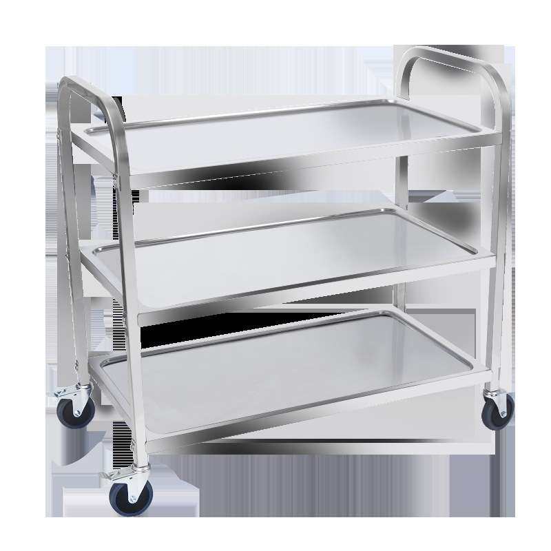 不锈钢三层收餐送餐车饭店上菜车商用移动二层手推车火锅店酒水车,淘宝优惠券,粉丝福利购,淘宝优惠卷