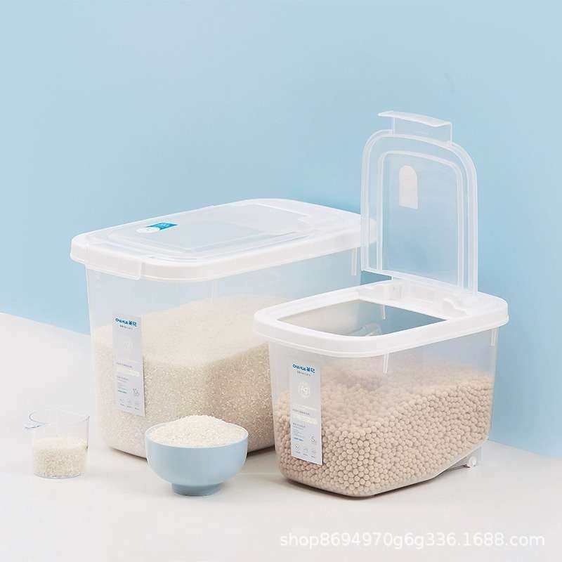 茶花翻盖米桶银离子抗菌米缸储米桶家用小号10斤大号20斤装大米桶,淘宝优惠券,粉丝福利购,淘宝优惠卷