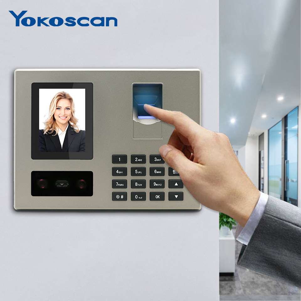 优库FA03人脸考勤机指纹签到机员工上下班人脸识别打卡机面部刷脸 - 图1