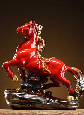 马到成功生肖马摆件m招财工艺礼品办公室桌马上发财客厅酒柜装饰