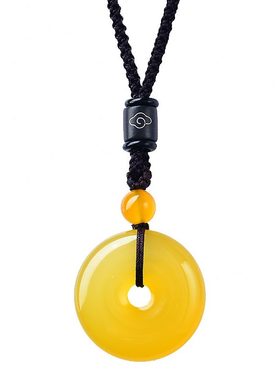 男女古玉髓冰种佩款子项链黄吊坠天然玉怀挂坠平安扣招财玉石玛瑙