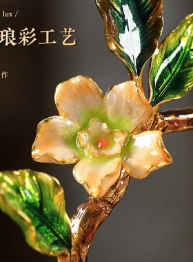 喜上枝头葫芦摆件高档新中式客厅玄关桌面装饰品2025新款乔迁礼物