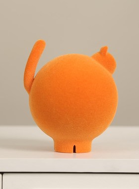 现代艺术b动物卡通摆件树脂植绒样板间售楼处客厅儿童房装饰品送