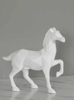 轻奢创意几何马酒柜装饰品摆x件家居饰品客厅书房办公室样板房摆