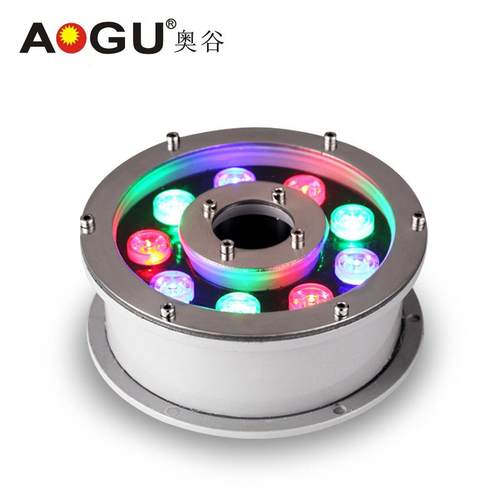 LED喷泉灯涌泉灯水底灯 户外水下水池景观射灯七彩RGB泳池灯 - 图2