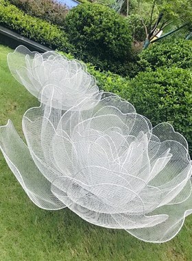 户外不锈钢剪铁花雕p塑园林景观售楼处草坪装饰模拟植物摆件