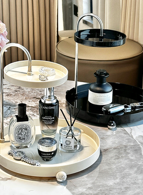 入户门口玄关钥匙摆件收纳盒轻奢托盘装饰品桌Q面杂物鞋柜上置物