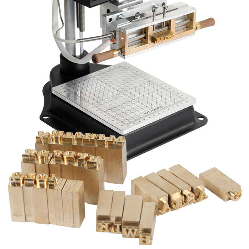 WT-90PS小型手动烫金机PU皮革菱斩模切冲孔机烫印热Z压机烙印机 - 图0