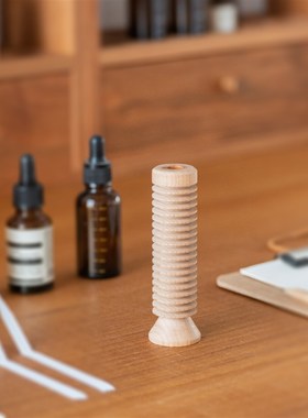 木墨生活 全木扩香器 楼桃木实木D香薰摆件家用比室精油香薰扩香