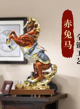 全铜马摆件纯铜工艺品马到成功办公室客厅创M意家居装饰开业贺礼