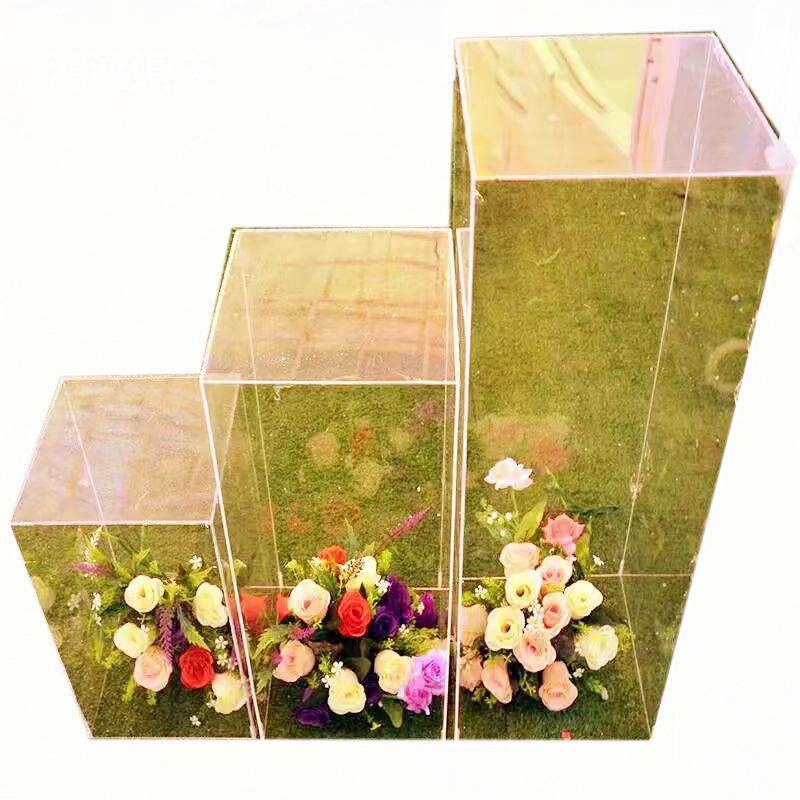 60-80-100亚克力方柱甜品台 方桶甜品台 甜品桌 dessert counter - 图3