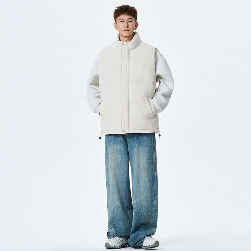 潮牌美式羽绒棉马甲男女新款大码网红坎肩背心百搭加厚外套宽松,淘宝优惠券,粉丝福利购,淘宝优惠卷