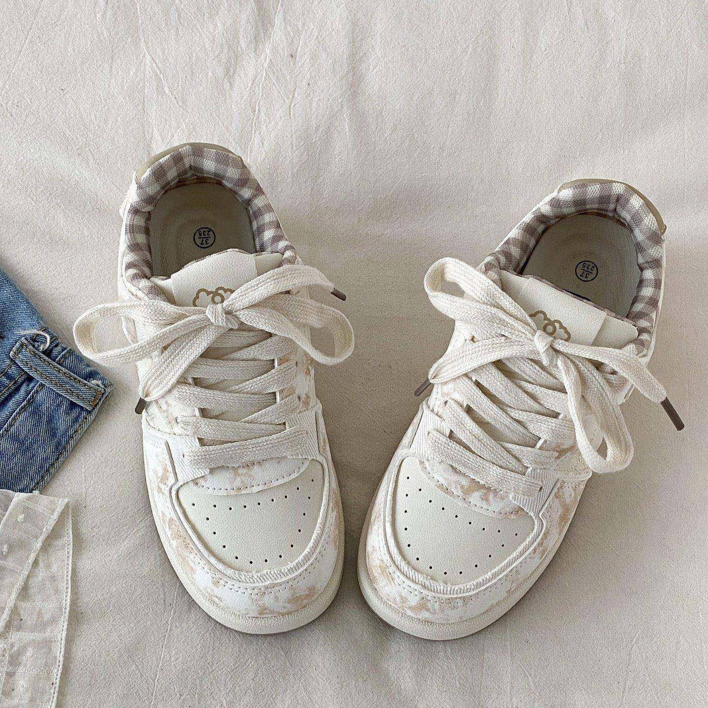 2026春季新款学生厚底面包鞋女韩版百搭运动休闲鞋原创小众小白鞋,淘宝优惠券,粉丝福利购,淘宝优惠卷