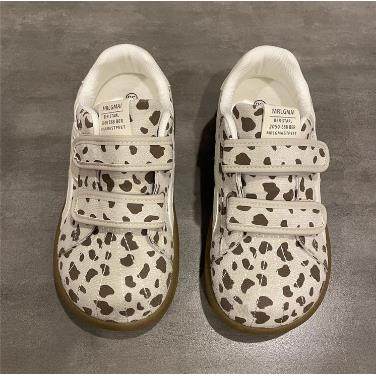 丑萌大头魔术贴豹纹德训鞋女2025新款百搭小众复古贝壳头运动板鞋,淘宝优惠券,粉丝福利购,淘宝优惠卷