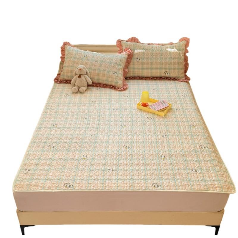 a类母婴级全棉床垫透气四件套夹棉床垫三件套学生宿舍单人可手洗 - 图3