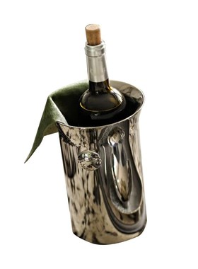 样板间西厨中岛台k餐盘摆件餐桌不锈钢冰桶酒杯收纳托盘酒柜装饰