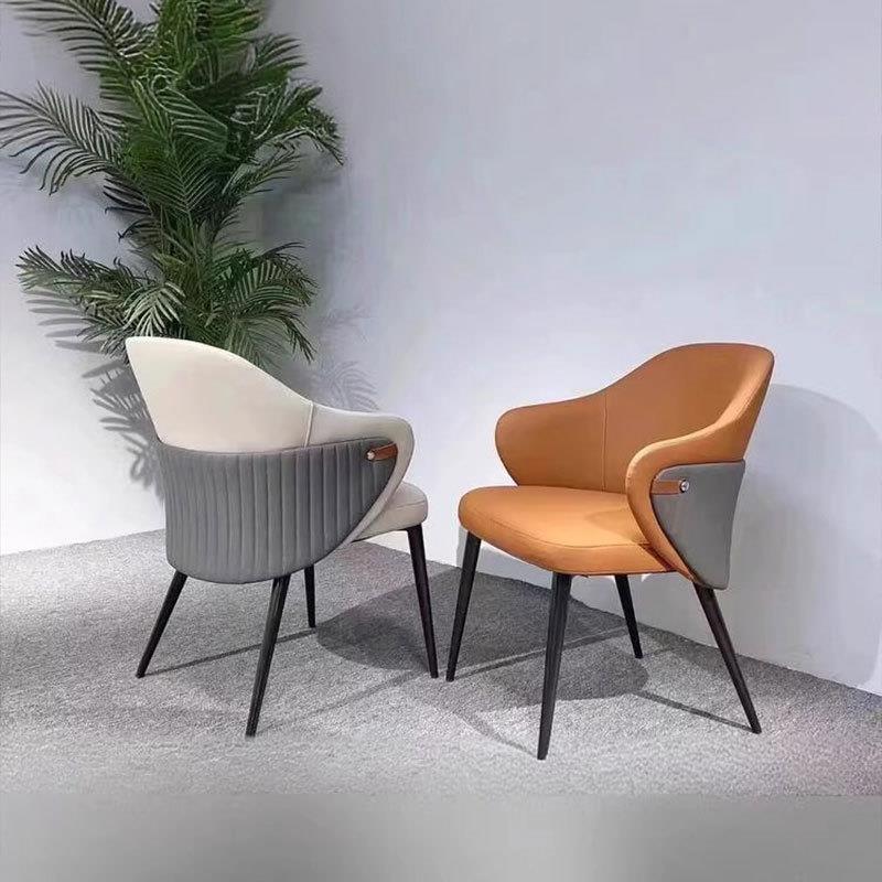 售楼处轻奢洽谈桌椅组合酒店商务单人沙发接待休息区休闲一桌四椅 - 图0