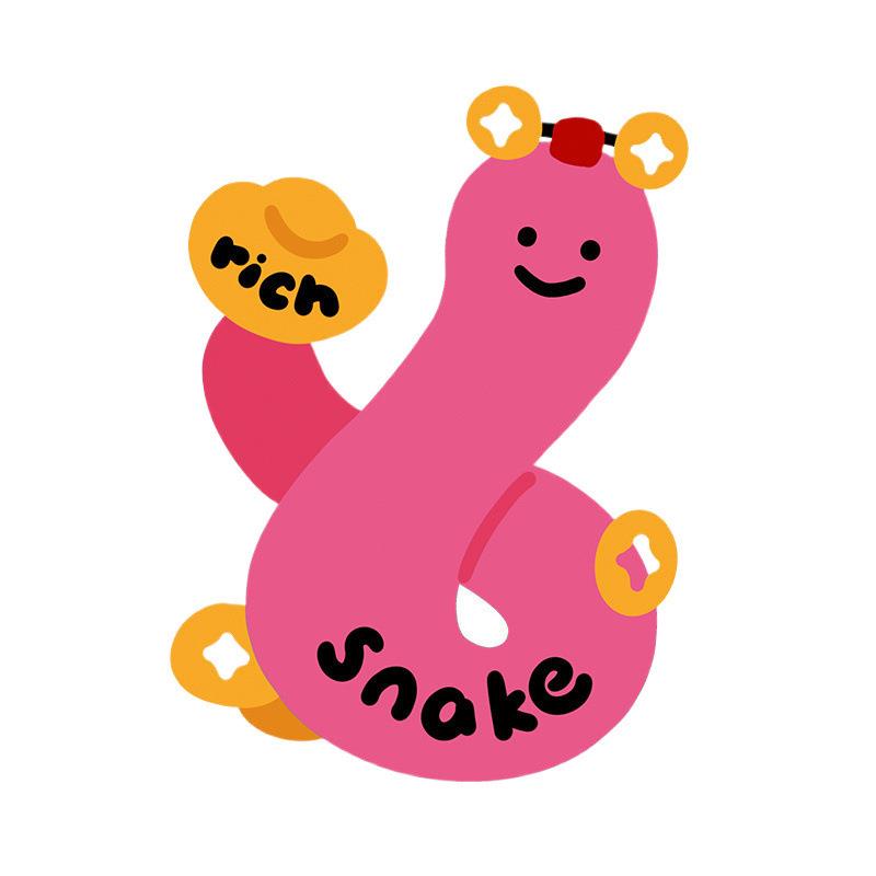 Drawing Snake to Add Blessings Pillow Year of the Snake Living Room Sofa Bay Window Cushion New Chinese Style