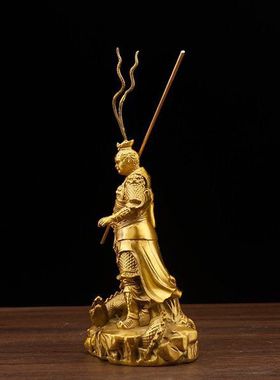 黄铜孙悟空摆件齐天大圣斗战胜佛家居客厅店铺办公室装饰品美猴王