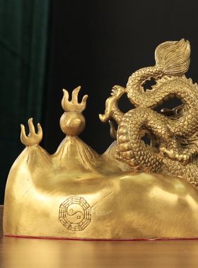 纯铜避火龙摆件化解西北厨房客厅家居摆件礼品工艺品摆件