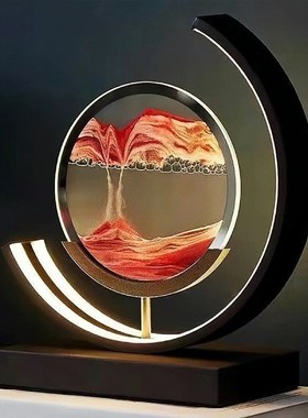 玄关电视柜摆g件办公室生日开业乔迁礼物轻奢摆件流沙家居饰品摆