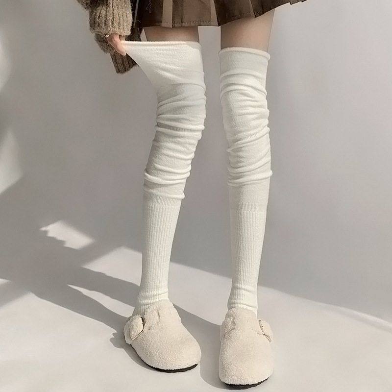 袜长筒大腿袜jk袜洛丽塔堆堆蝴蝶结丝带袜子秋冬甜美袜女过膝过膝,淘宝优惠券,粉丝福利购,淘宝优惠卷