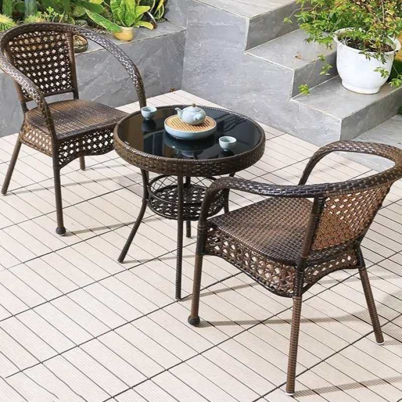 户外藤椅三件套休闲桌椅茶几套装组合露天室外一桌两椅家用桌椅子,淘宝优惠券,粉丝福利购,淘宝优惠卷