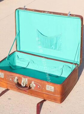 老老式皮箱皮箱复古手提箱怀旧老物件老上海箱子摄影道具旧民国