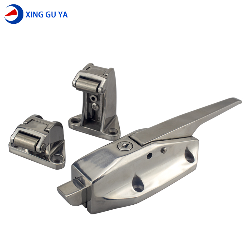 兴固雅不锈钢冷库门锁 凸门冷z冻库安全把手1178烘箱锁速冻门锁 - 图1