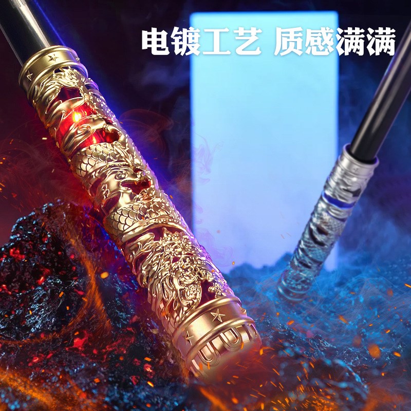 【伸缩款】金箍棒可变大变小吹气自动伸缩声控风S控七种颜色带音 - 图2