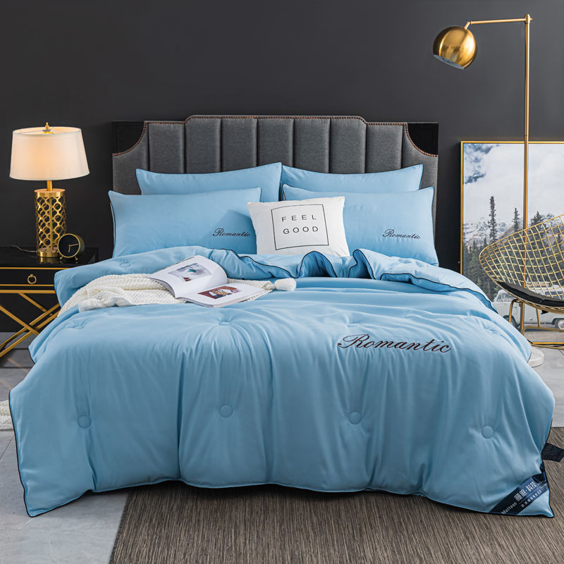 被套四件套春秋床上床单床品纯色简约全棉单人纯P色小清新1.8米床 - 图3