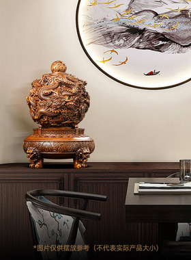 九转乾坤鼎摆件中式o招财客厅老板办公室装饰品公司店铺开业礼物